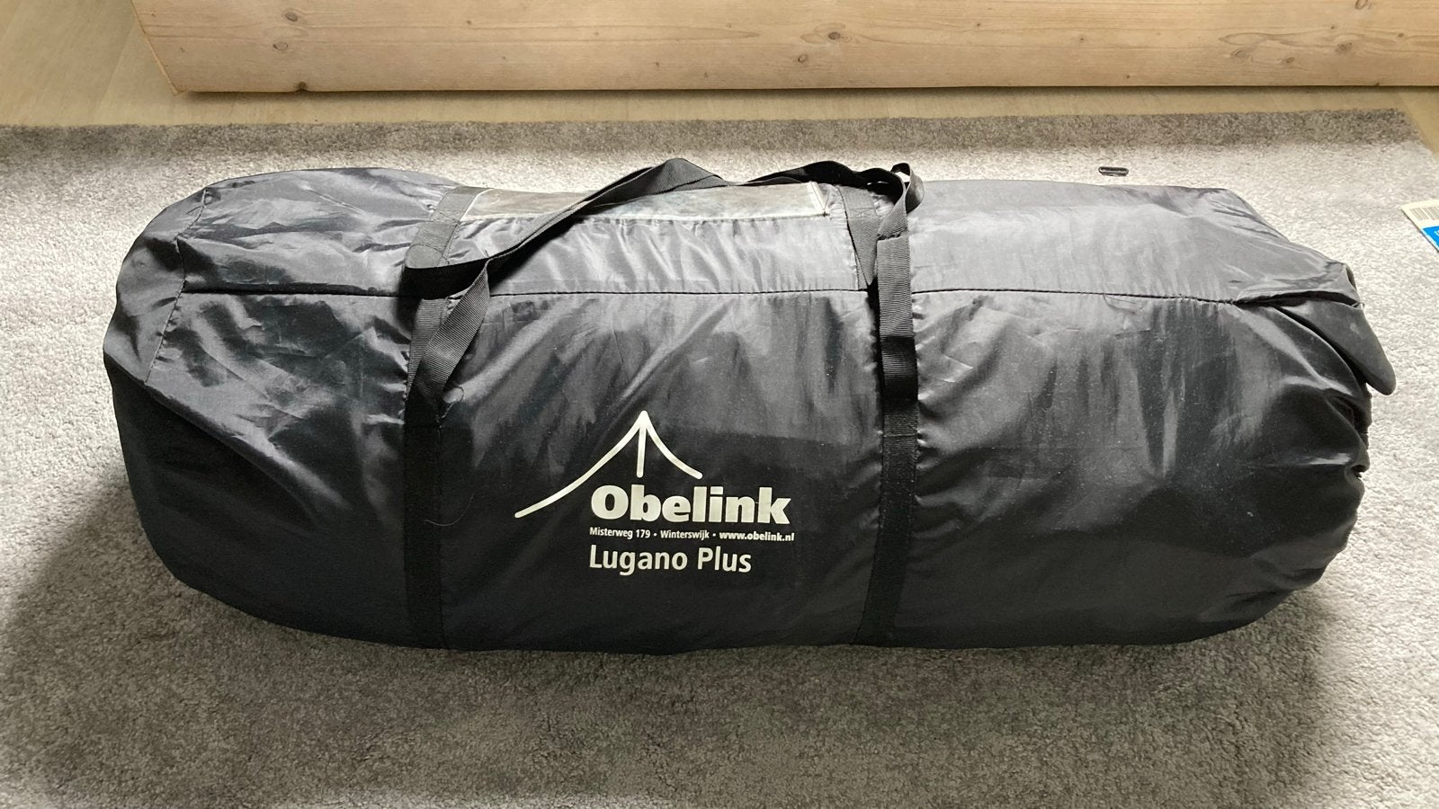 Obelink Lugano Plus tent met 2 slaapcabines, Caravans en Kamperen, Tenten, tot en met 4, Gebruikt, Ophalen