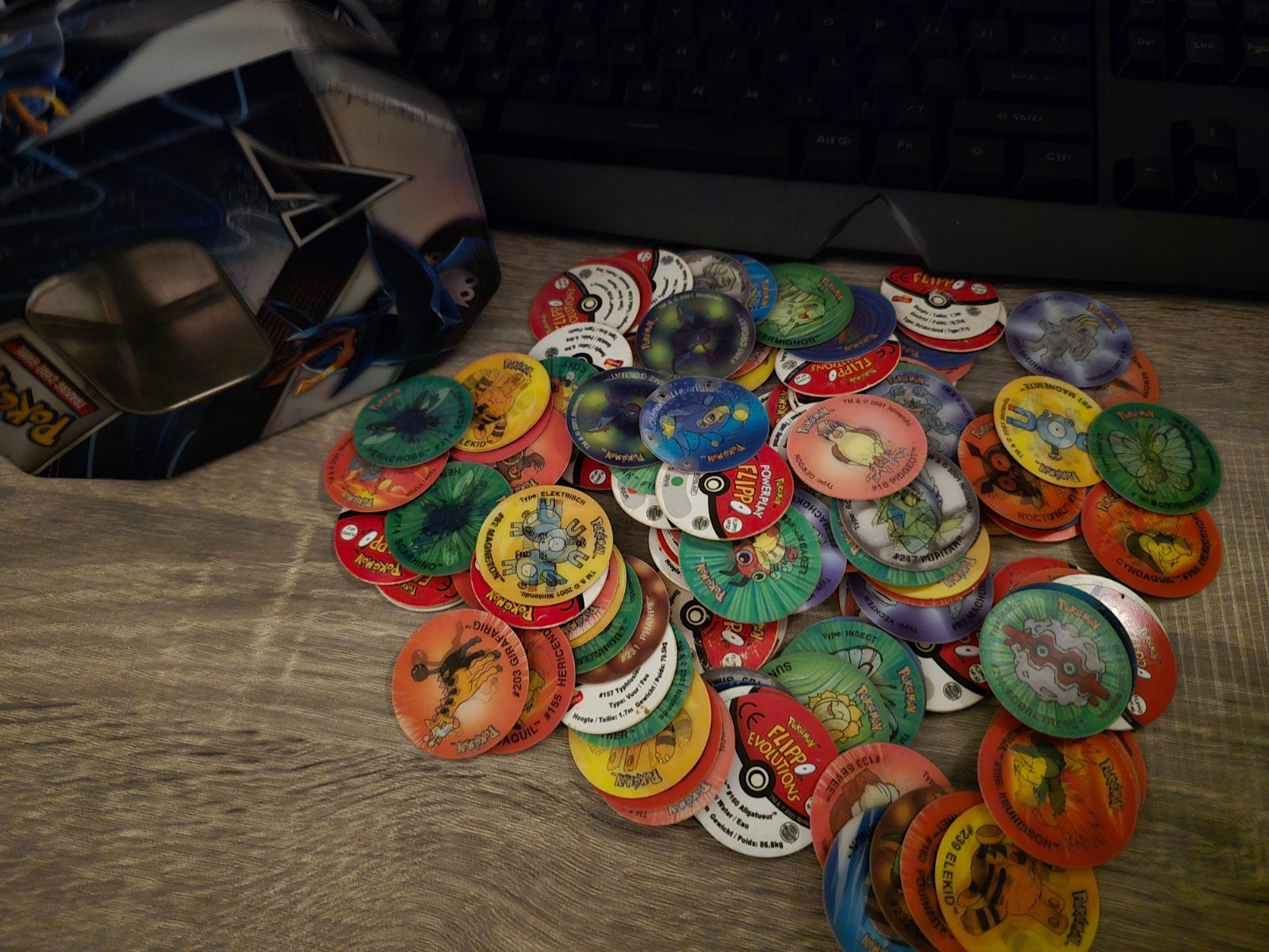 pokemon flippo's 125 stuks, Verzamelen, Flippo's, Ophalen of Verzenden, Losse flippo's