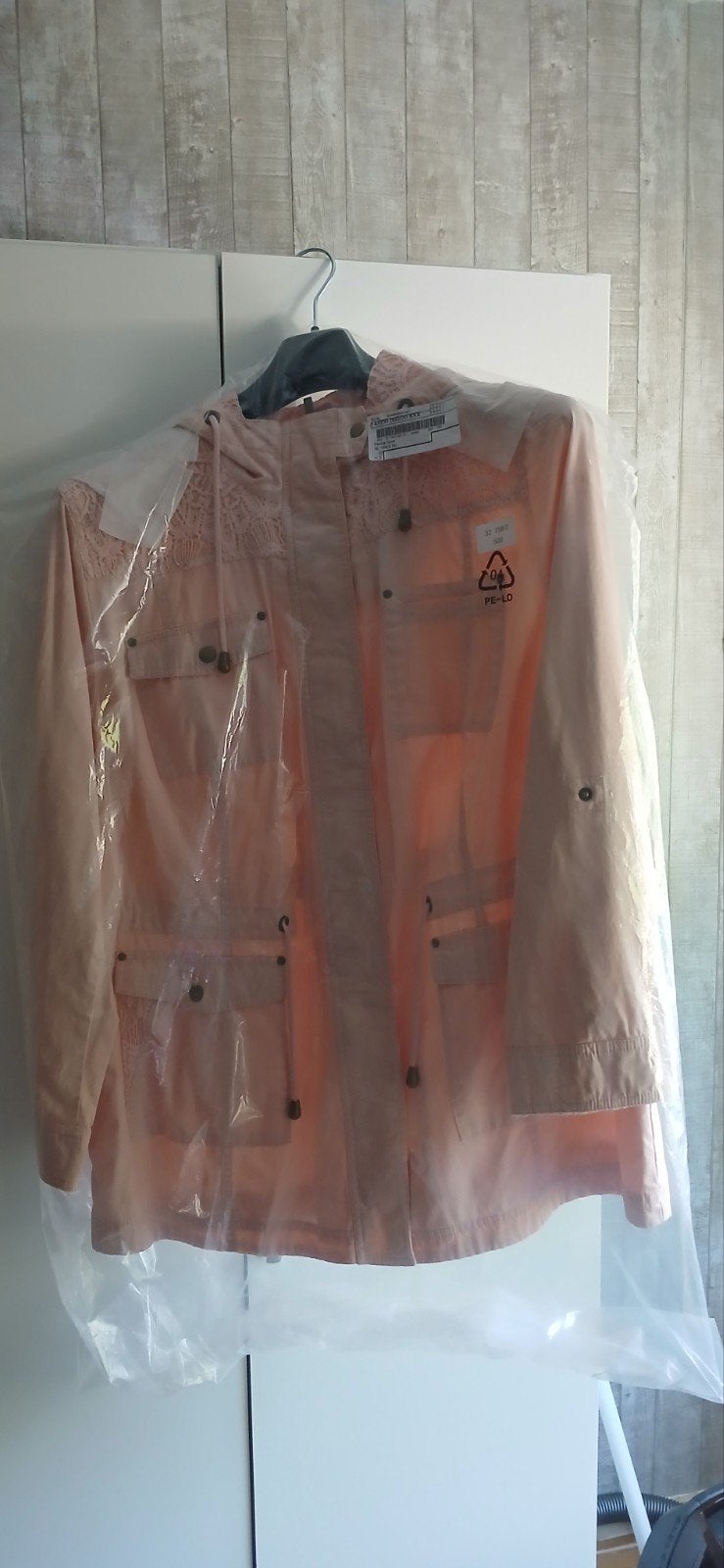 Laura Kent Roze Parka met Kantdetails, Maat 46/48 (XL) of groter, Nieuw, Ophalen of Verzenden, Roze