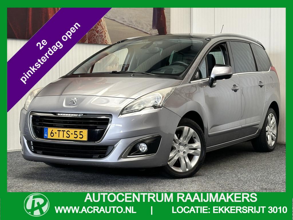 Peugeot 5008 1.6 THP ALLURE 7PERSOONS AUTOMAAT PANORAMADAK H, Euro 5, Stof, Gebruikt, Zwart