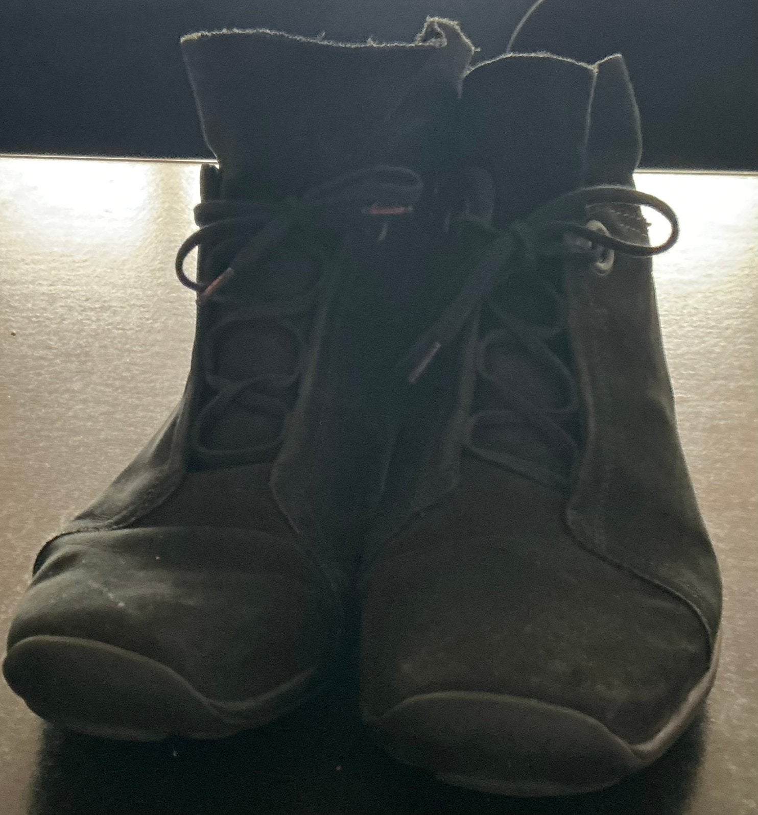Wolky zwarte nubuck enkelhoge laarsjes,, Zwart, Lage of Enkellaarzen, Ophalen of Verzenden, Gedragen