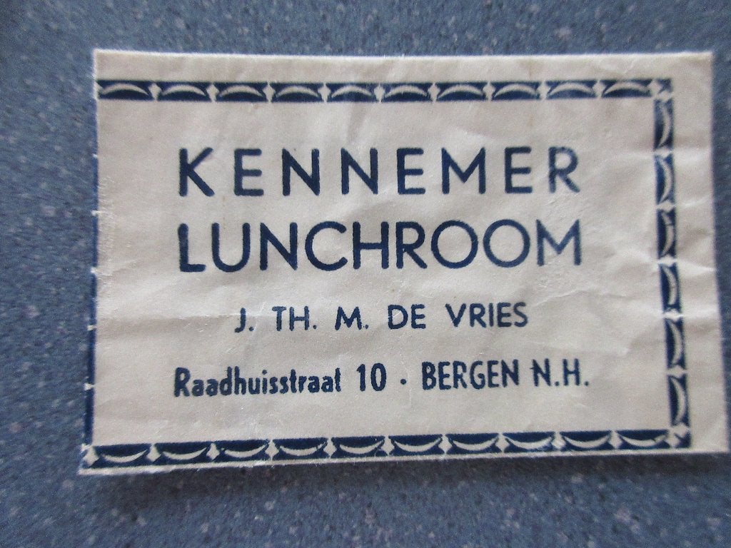 Bergen, Kennemer Lunchroom, Verzenden, Nederland