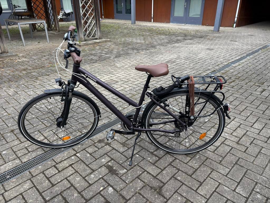 B'Twin Hoprider 500 Damesfiets - Zo goed als nieuw, Fietsen en Brommers, Versnellingen, Zo goed als nieuw, 50 tot 53 cm, Schijfrem