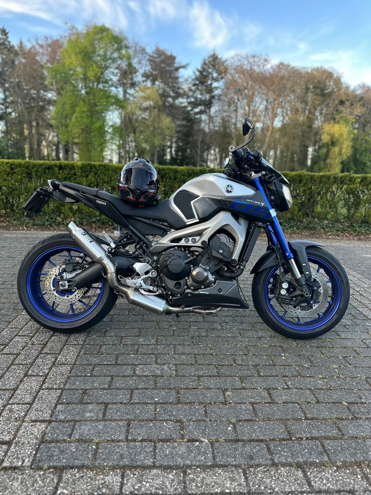 Yamaha MT-09 2014 | MIVV | LED | Grijs/Blauw, LED Verlichting, Motorrijbewijs A, Gebruikt, 3 cilinders