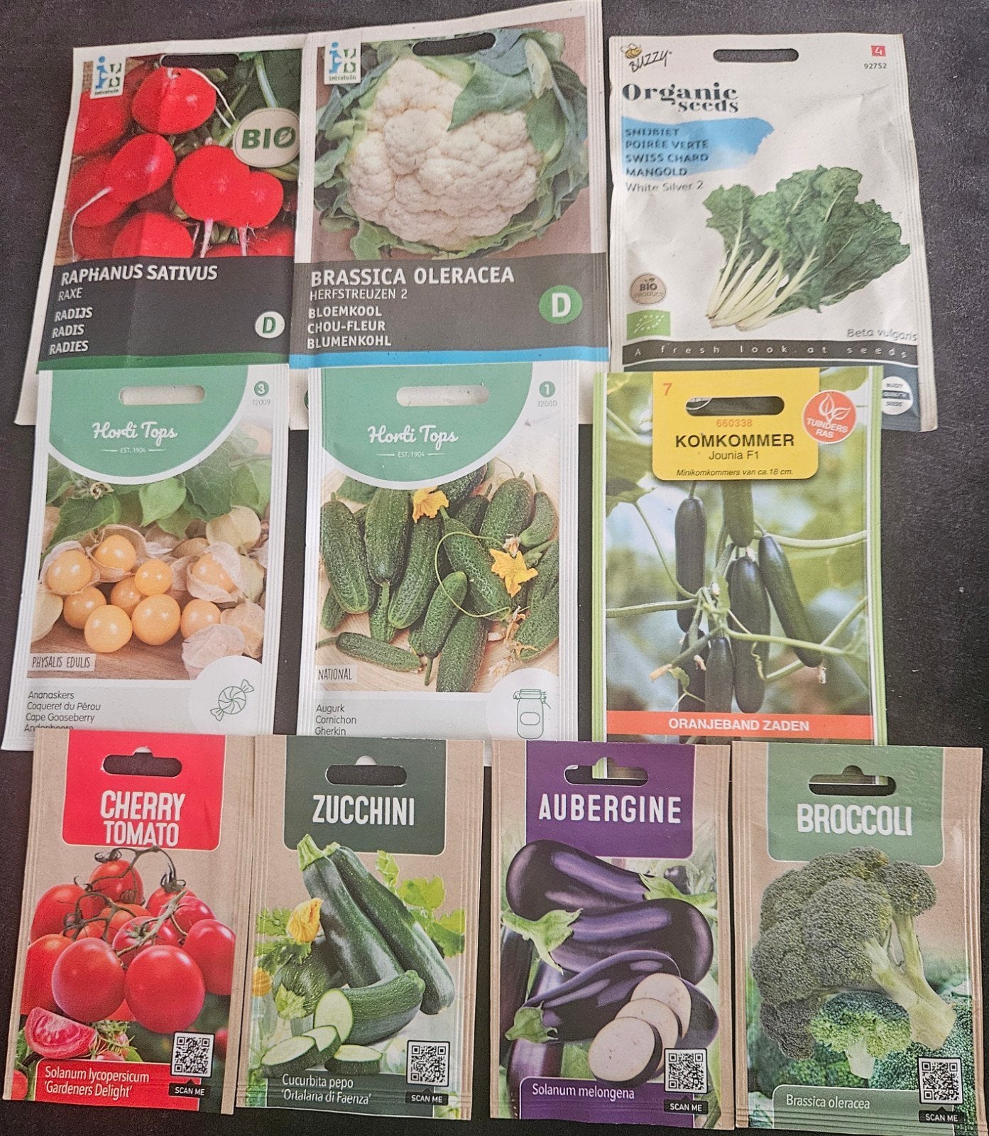 Zadenpakket: Groenten en Fruit voor de Moestuin, Ophalen of Verzenden, Voorjaar, Volle zon, Zaad