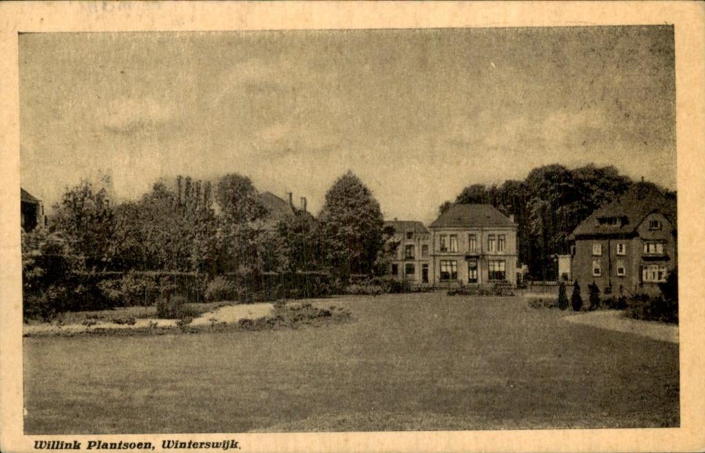 Winterswijk - Willink Plantsoen - Vijver en villa, Verzamelen, Ophalen of Verzenden, Voor 1920, Gelopen, Gelderland