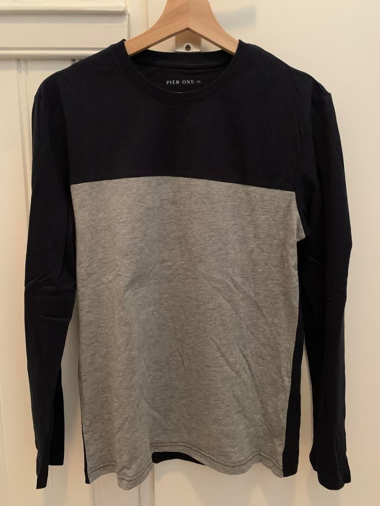 Zwart/grijs shirt van Pier One (nieuw), Ophalen of Verzenden, Nieuw, Maat 46 (S) of kleiner, Zwart