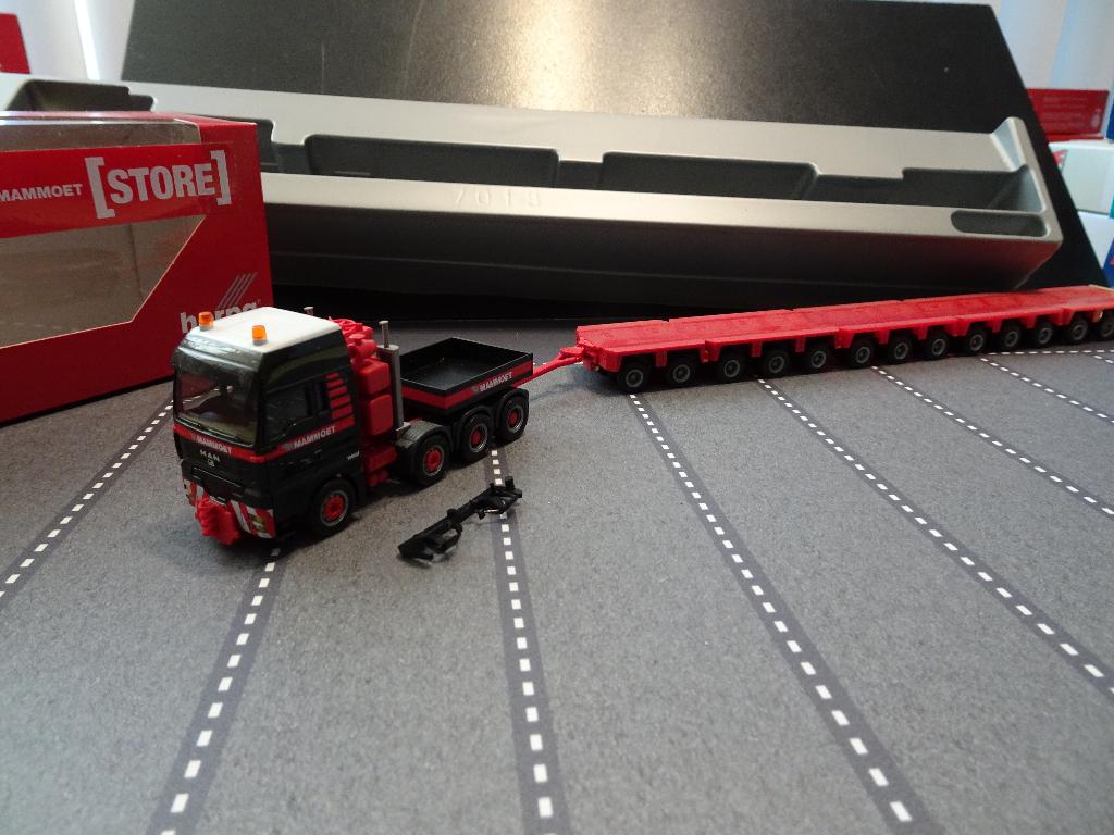 768 herpa man tga xxl 4-as goldhofer mammoet 1:87 truck, Hobby en Vrije tijd, Modelauto's | 1:87, Ophalen of Verzenden, Zo goed als nieuw