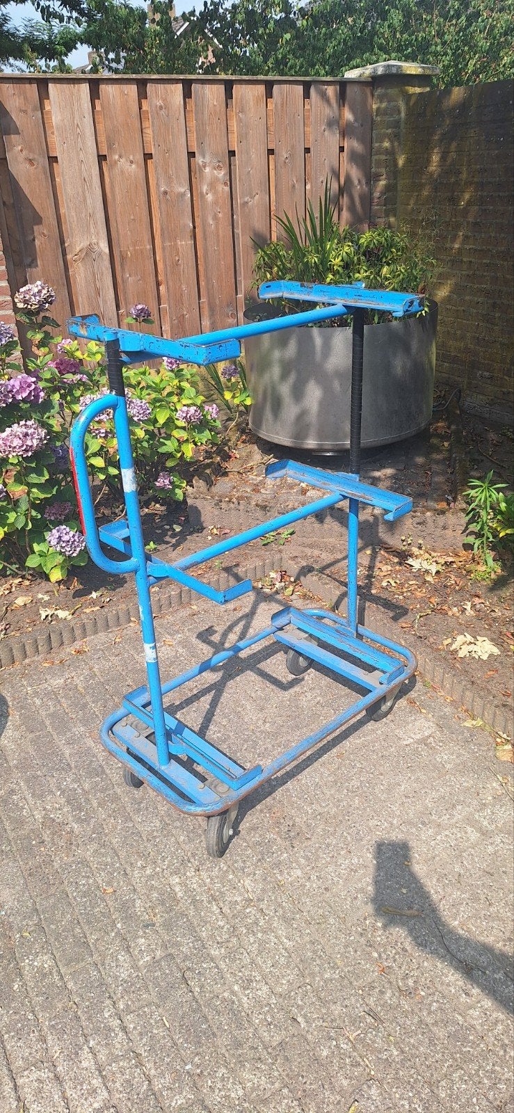 blauwe transportkarren / dolly's met 3 lagen, 100 liter of meer, Ophalen, Gebruikt, Transportkar