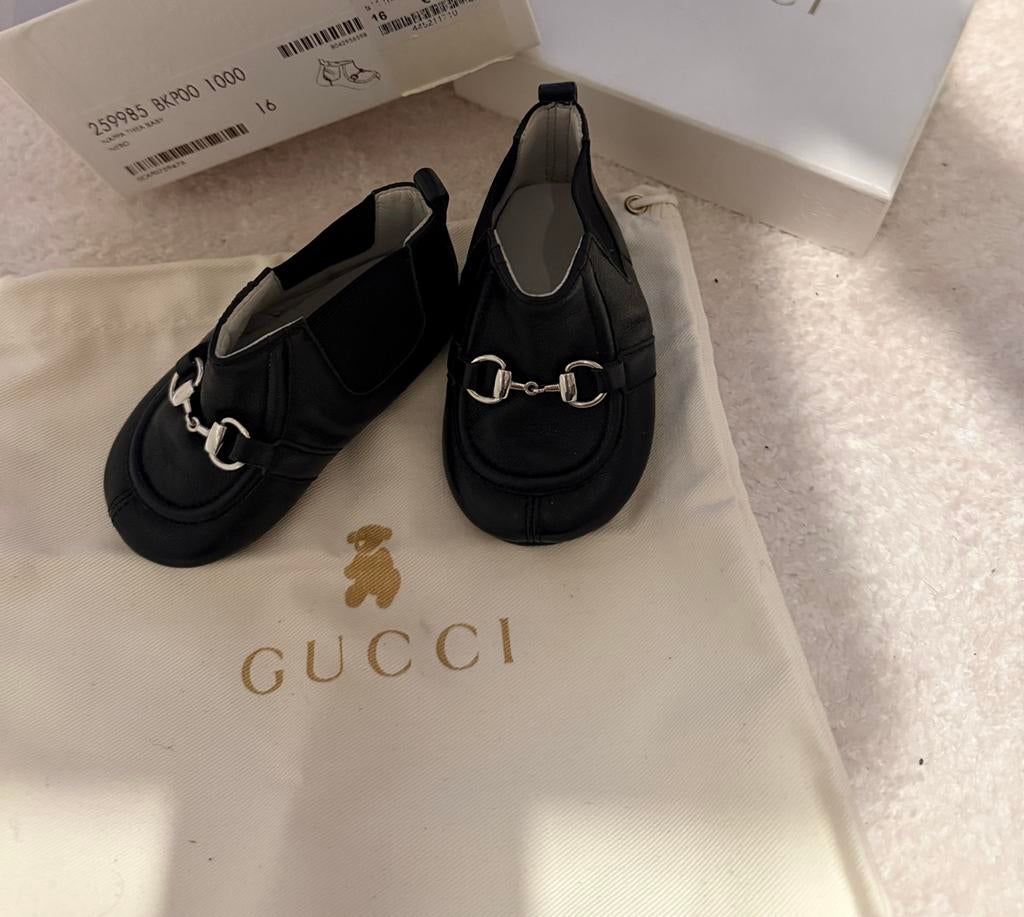 Gucci baby schoen maat 16, Schoentjes, Jongetje of Meisje, Ophalen of Verzenden, Zo goed als nieuw