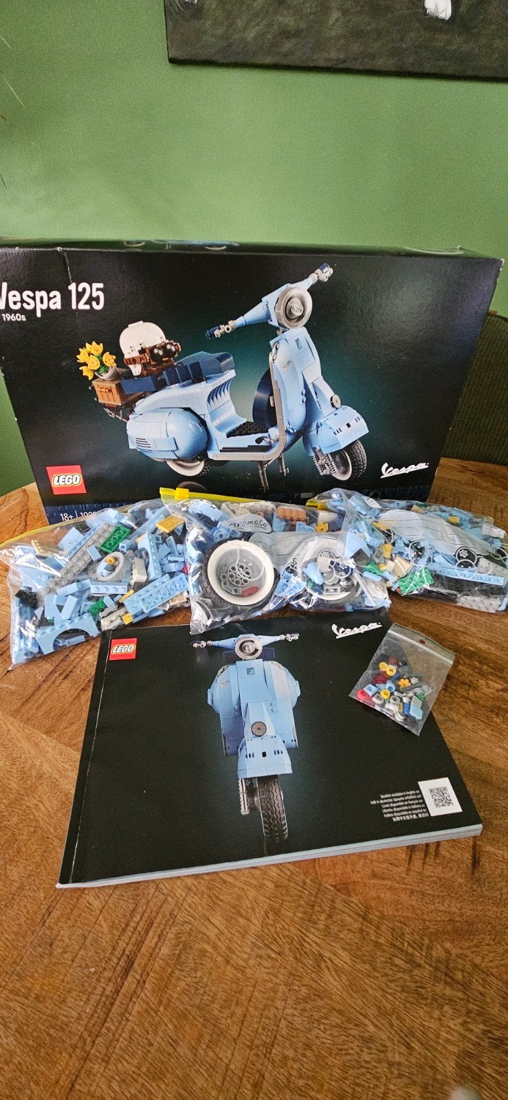 Lego 10298 Vespa 125, Kinderen en Baby's, Ophalen of Verzenden, Zo goed als nieuw