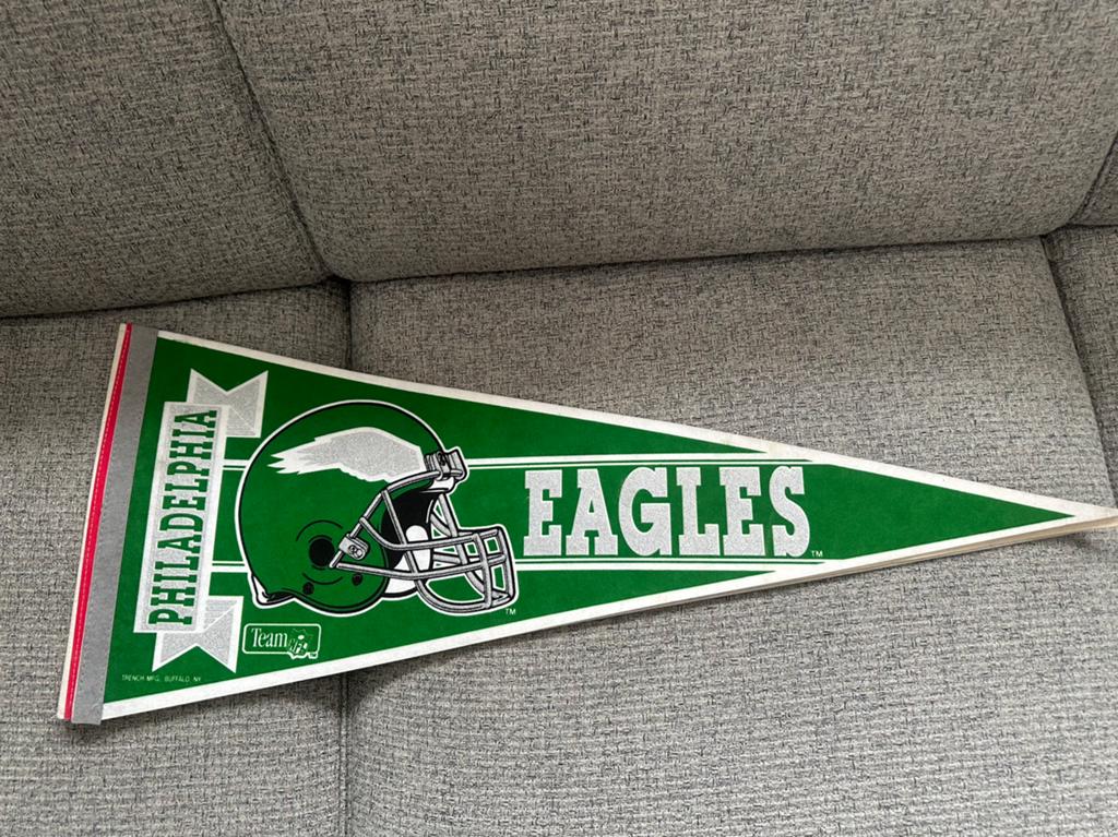 Vintage Philadelphia  eagles banner 90’s, Ophalen of Verzenden, Zo goed als nieuw, Overige sporten, Vaantje of Sjaal