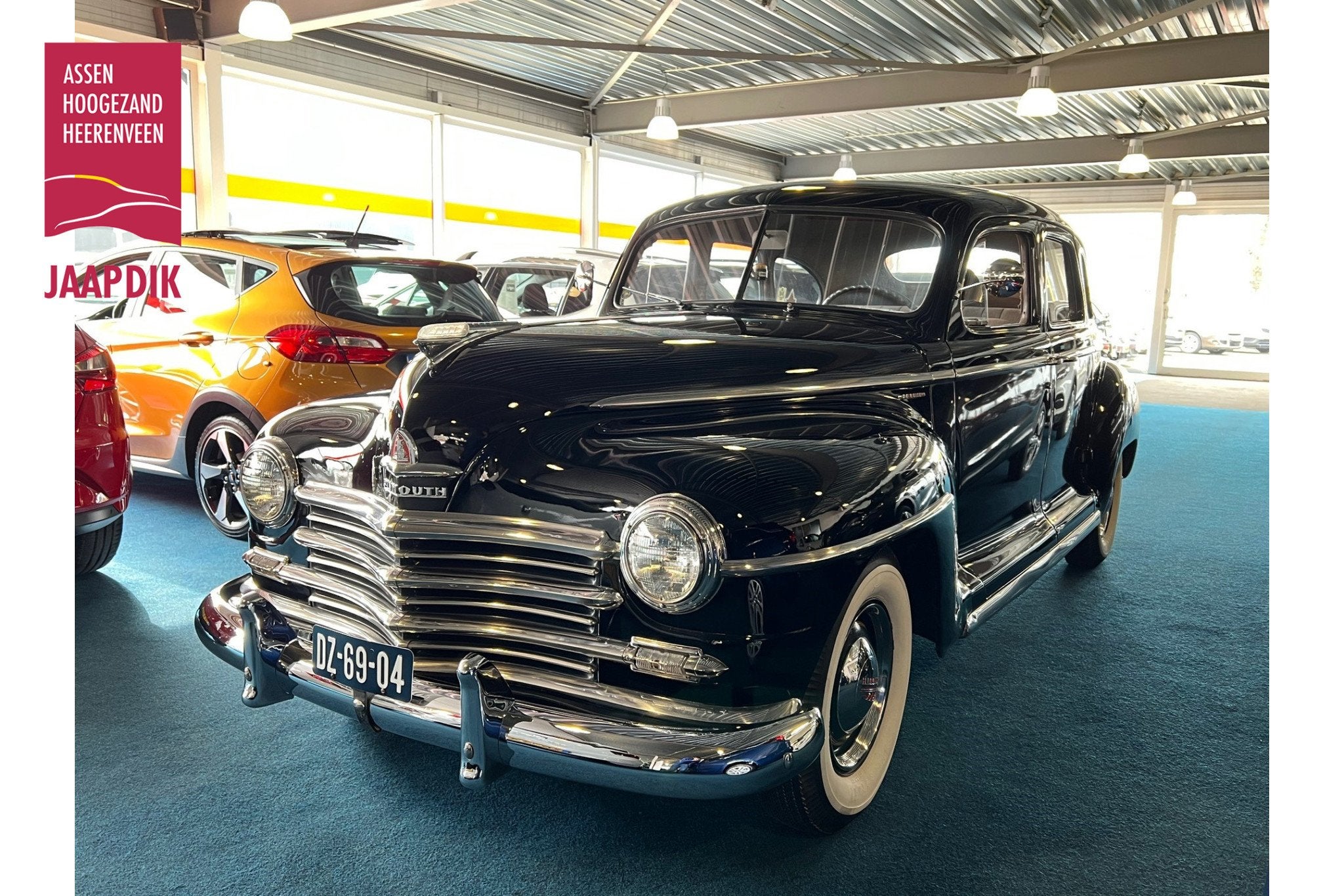 Plymouth P15 Special DeLuxe Bijzonder nette auto! (bj 1949), Beige, Zwart, Handgeschakeld, 6 stoelen