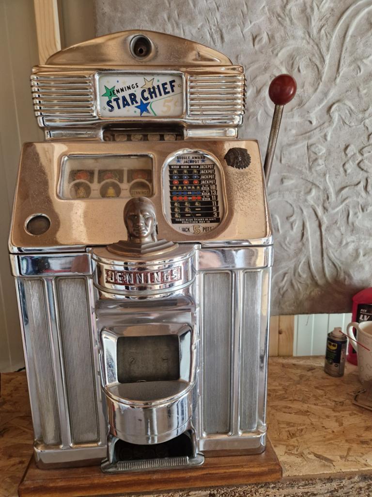 Jennings slotmachine., Verzamelen, Automaten | Gokkasten en Fruitautomaten, Euro, Ophalen, Zo goed als nieuw
