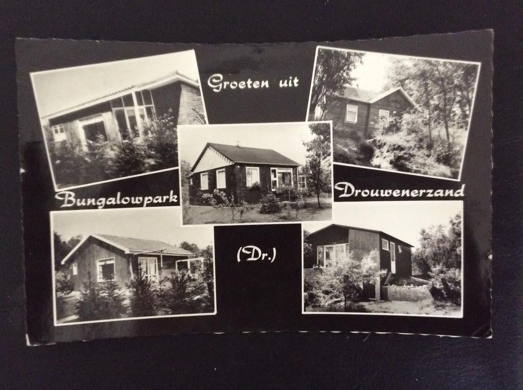 Drouwenerzand, groeten uit Bungalowpark, Verzamelen, Ansichtkaarten | Nederland, Ophalen of Verzenden, 1960 tot 1980, Gelopen