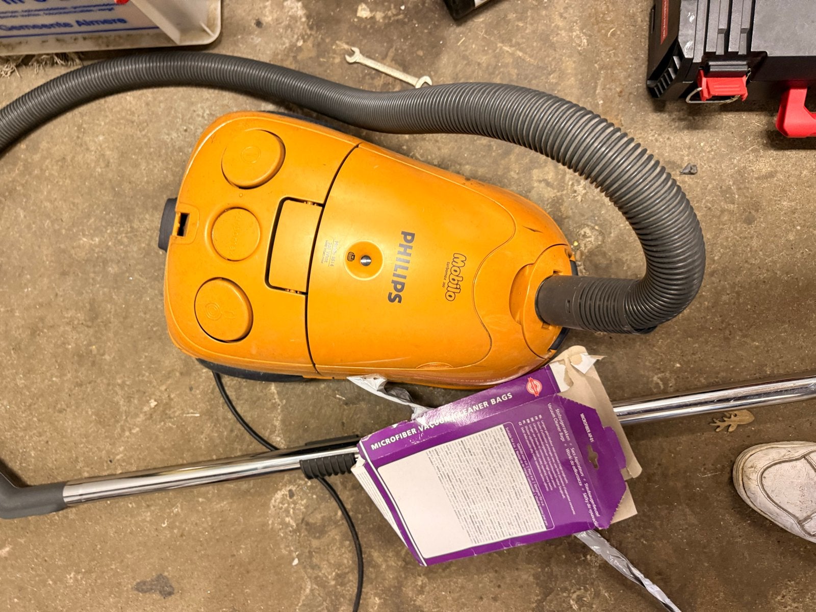 Philips Mobilo HR 8514/A sledestofzuiger - Oranje, Inclusief accessoires, Gebruikt, Philips, Sledestofzuiger