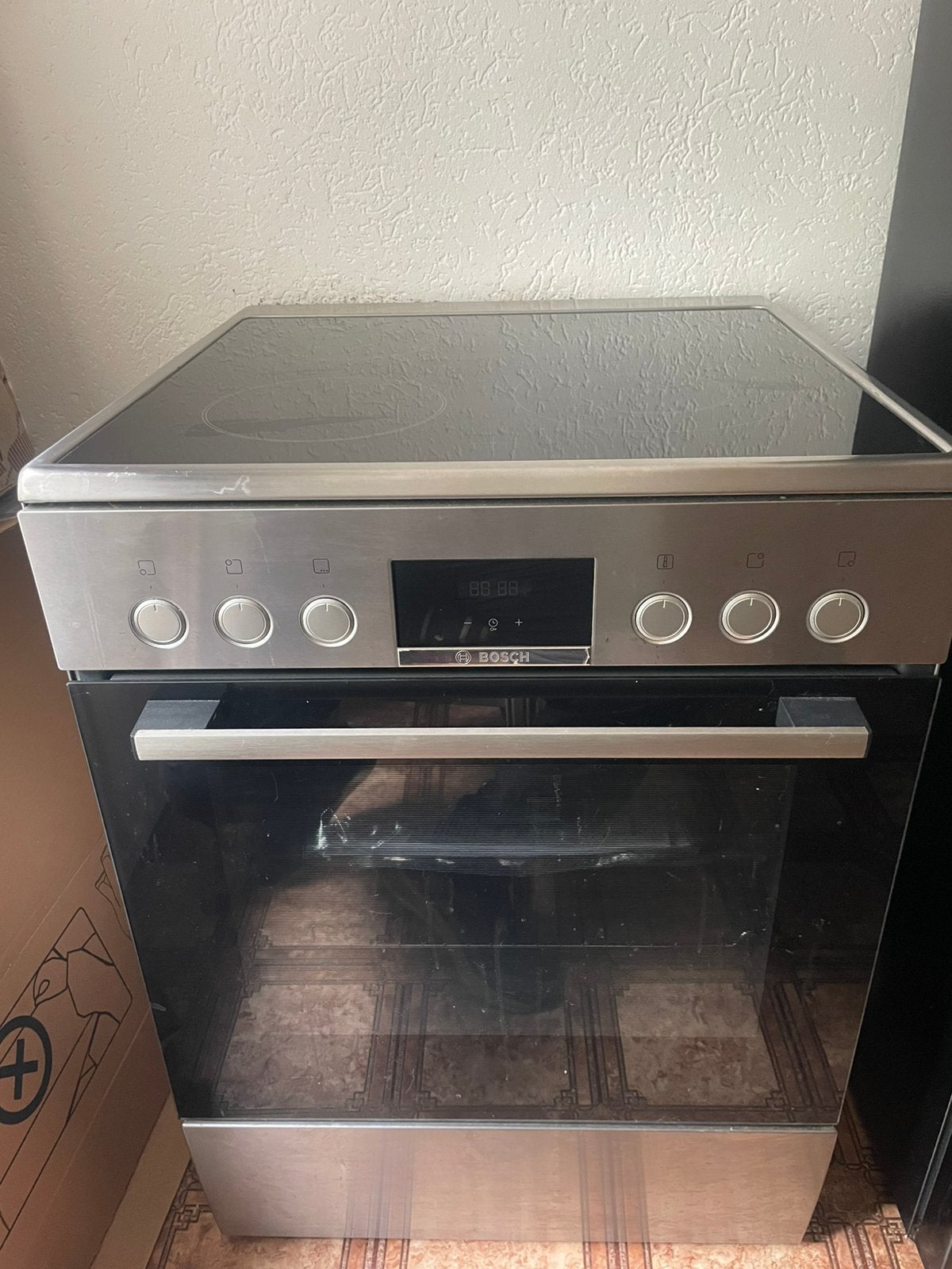 Bosch elektrische fornuis, Nieuw, Vrijstaand, 85 tot 90 cm, Elektrisch