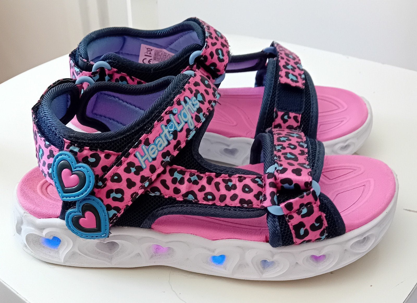 Sandalen skechers Heart Lights maat 34 met lichtjes, Verzenden, Zo goed als nieuw