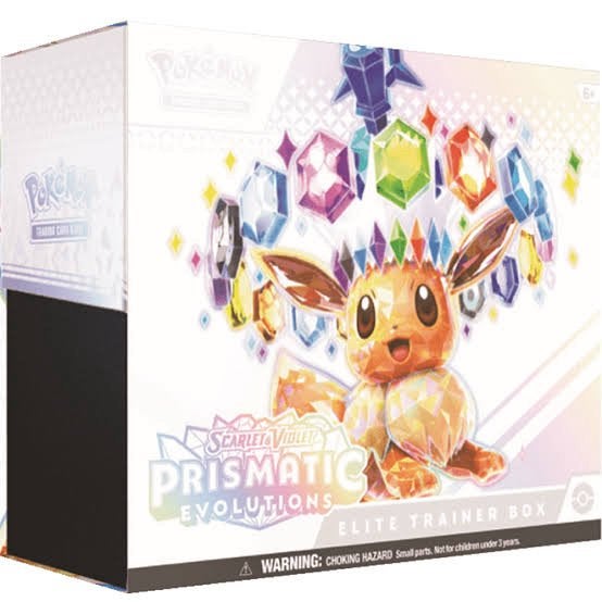 GEZOCHT: Prismatic Evolutions ETB, Ophalen of Verzenden, Zo goed als nieuw, Boosterbox