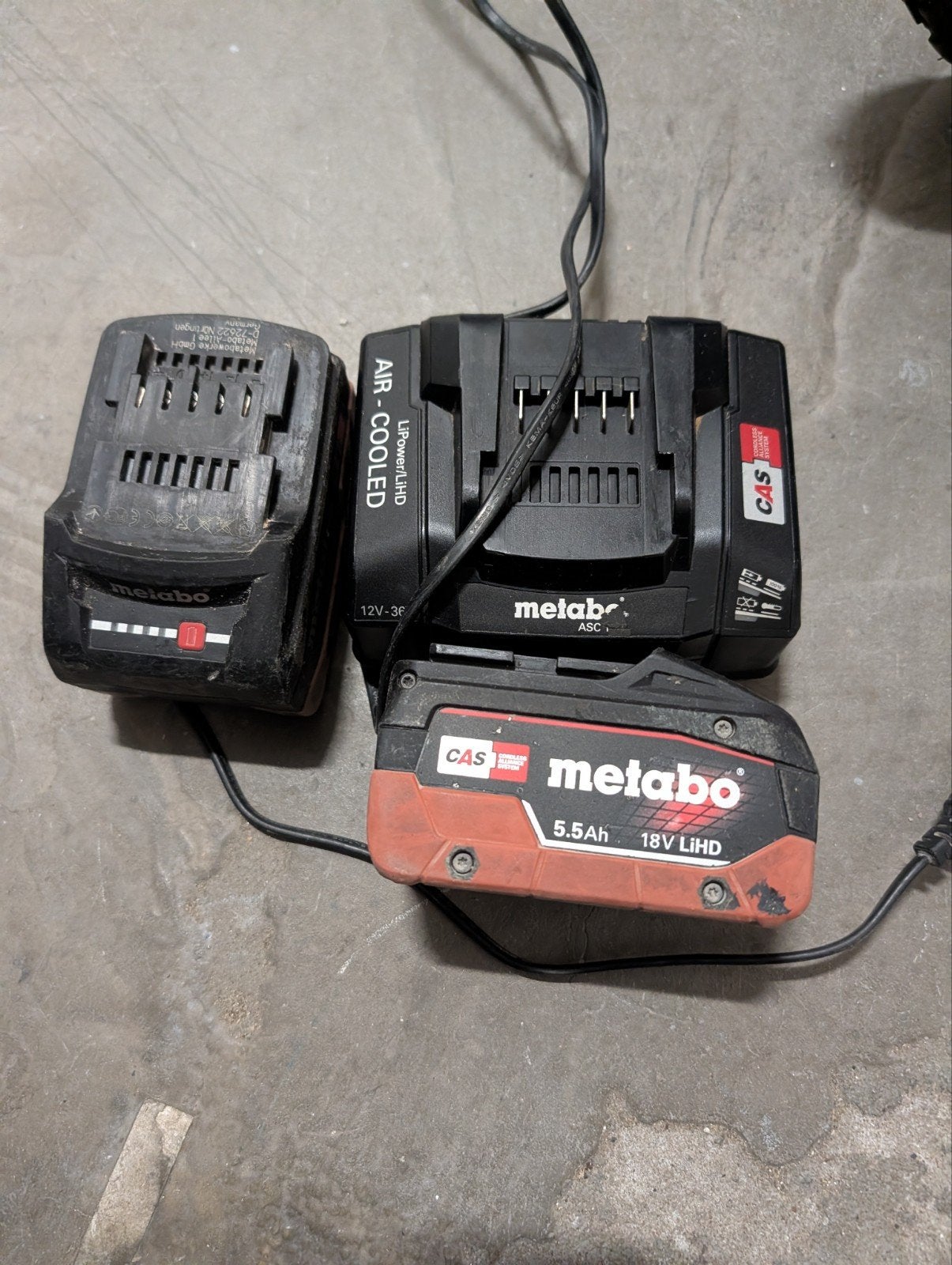 Metabo 18v. 2xaccu en lader, Ophalen of Verzenden, Zo goed als nieuw