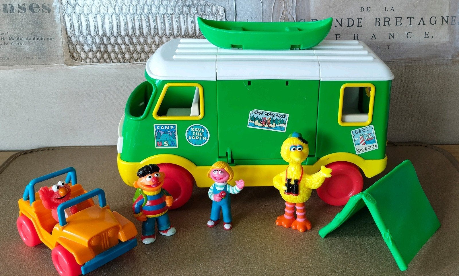 Vintage Sesamstraat Camper Speelset - Tyco Preschool, Verzenden, Gebruikt