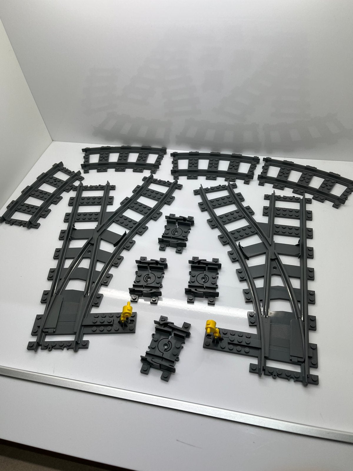Lego rail set met wissels en flex rails, Ophalen of Verzenden, Zo goed als nieuw