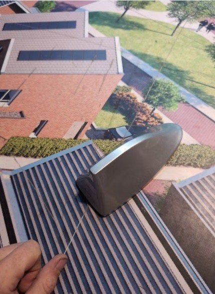 sharkfin antenna cover haaienvin antenne voor auto, Ophalen of Verzenden, Zo goed als nieuw