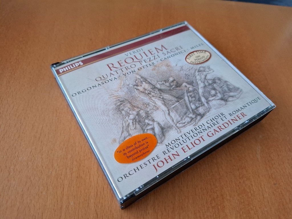 VERDI: Requiem / Quattro Pezzi Sacri - Gardiner (2CD), Ophalen of Verzenden, Romantiek, Zo goed als nieuw, Vocaal