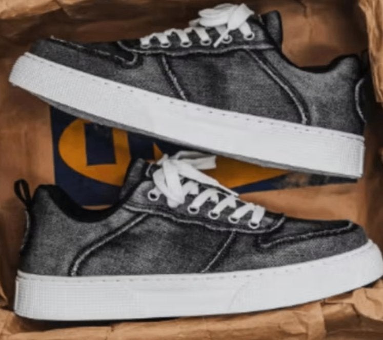 Sportieve herenschoenen denim stijl, Ophalen of Verzenden, Nieuw, Blauw
