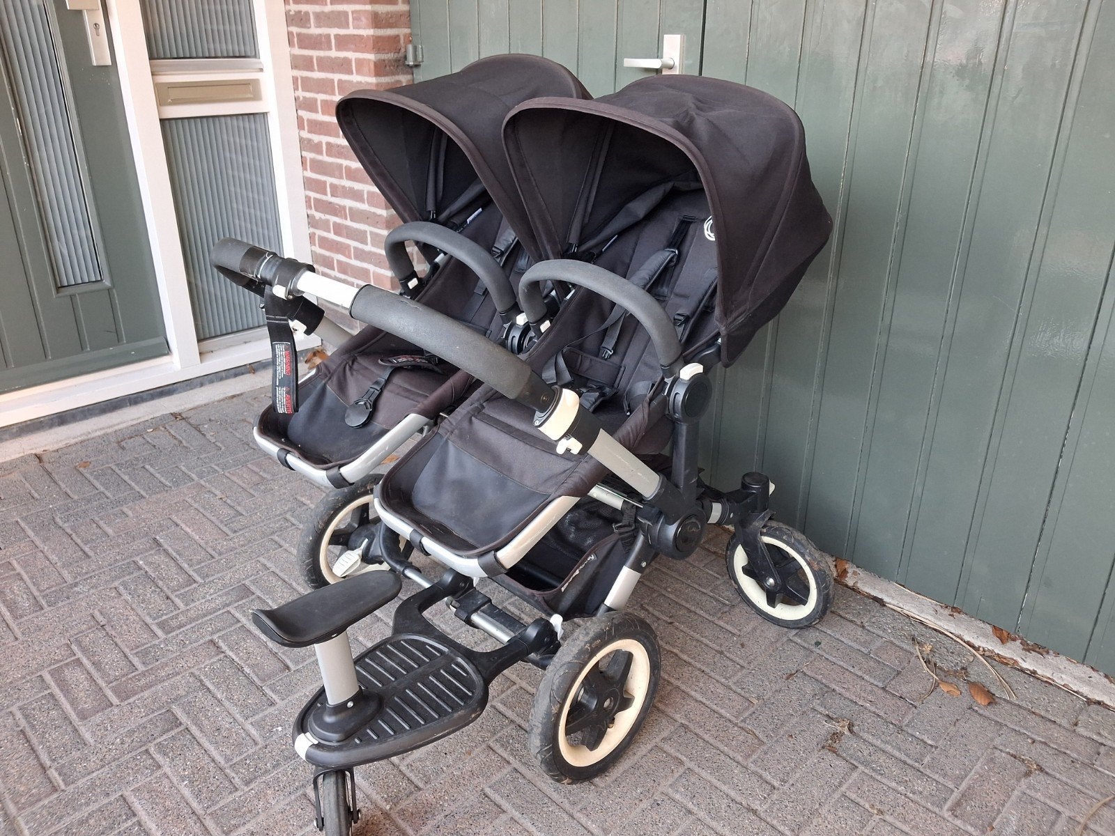 Bugaboo Donkey Duo met meerijdplankje., Kinderen en Baby's, Tweelingen en Meerlingen, Ophalen, Gebruikt, Kinderwagen of Buggy