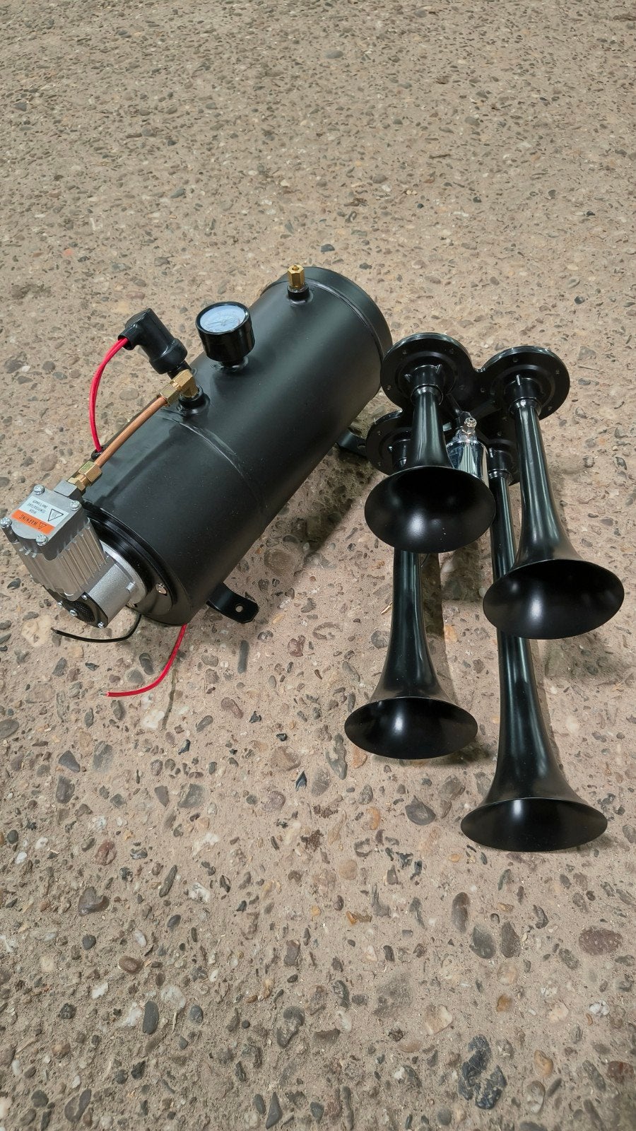 NIEUW luchthoorn 12v trainhorn + compressor, Ophalen of Verzenden, Nieuw