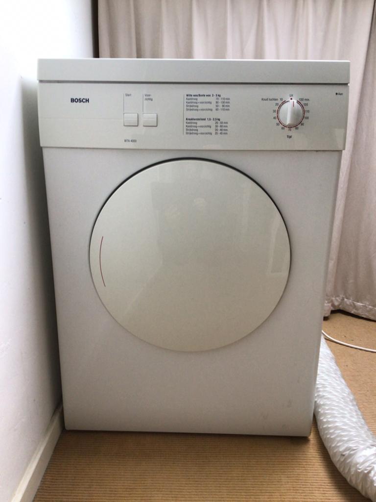 Bosch WTA 4000 wasdroger met afvoerslang, Witgoed en Apparatuur, Wasdrogers, Ophalen, 6 tot 8 kg, Gebruikt, Luchtafvoer