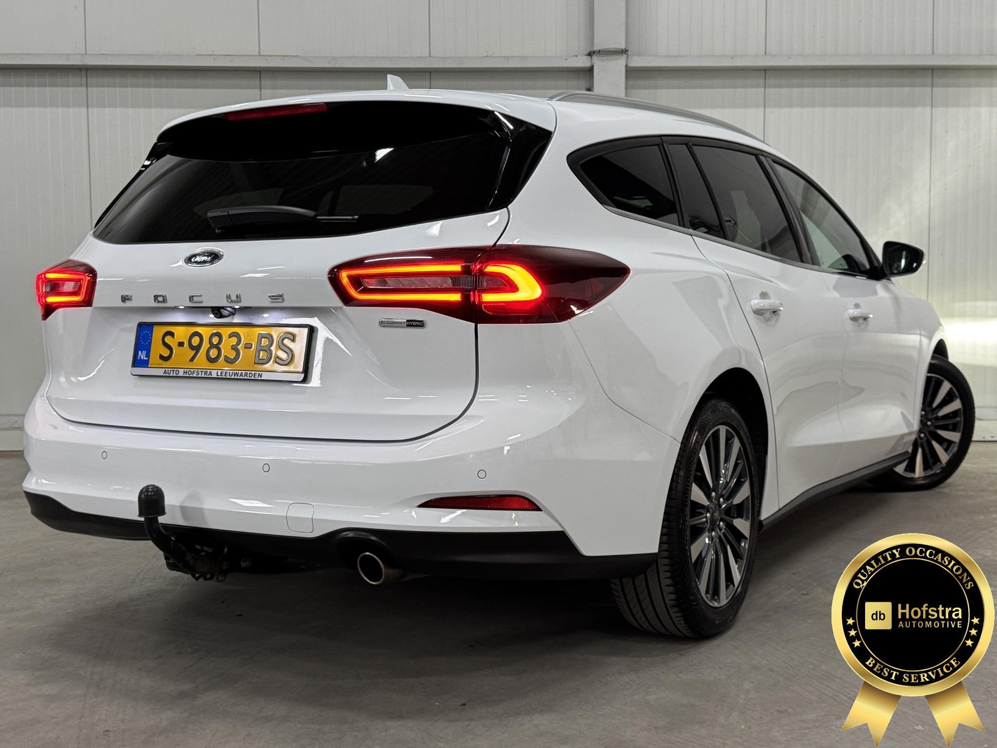 Ford Focus Wagon 1.0 EcoBoost Hybrid Titanium X AUTOMAAT DIG, Auto's, Dealer onderhouden, Gebruikt, Wit, Origineel Nederlands