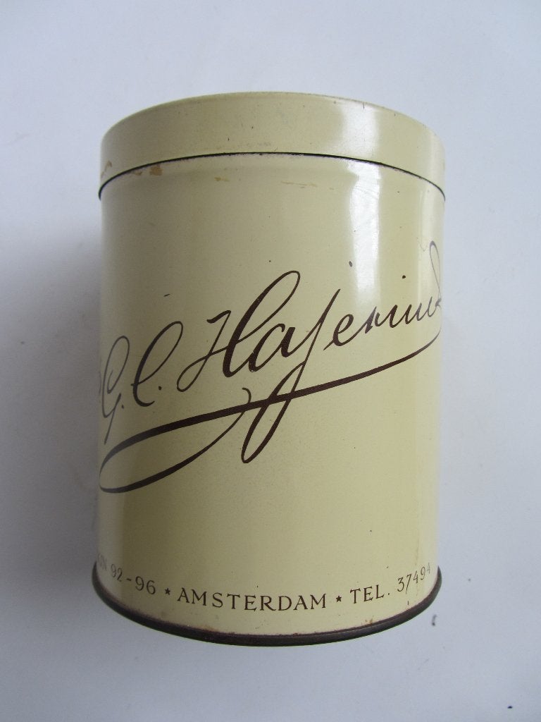 Oud blik- P.G.C. Hajenius, Amsterdam, Verzamelen, Blikken, Ophalen of Verzenden, Gebruikt, Koek(jes)