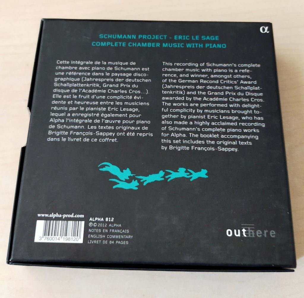 Schumann Project Eric le Sage Complete Chamber Music Piano, Ophalen of Verzenden, Romantiek, Zo goed als nieuw, Overige typen