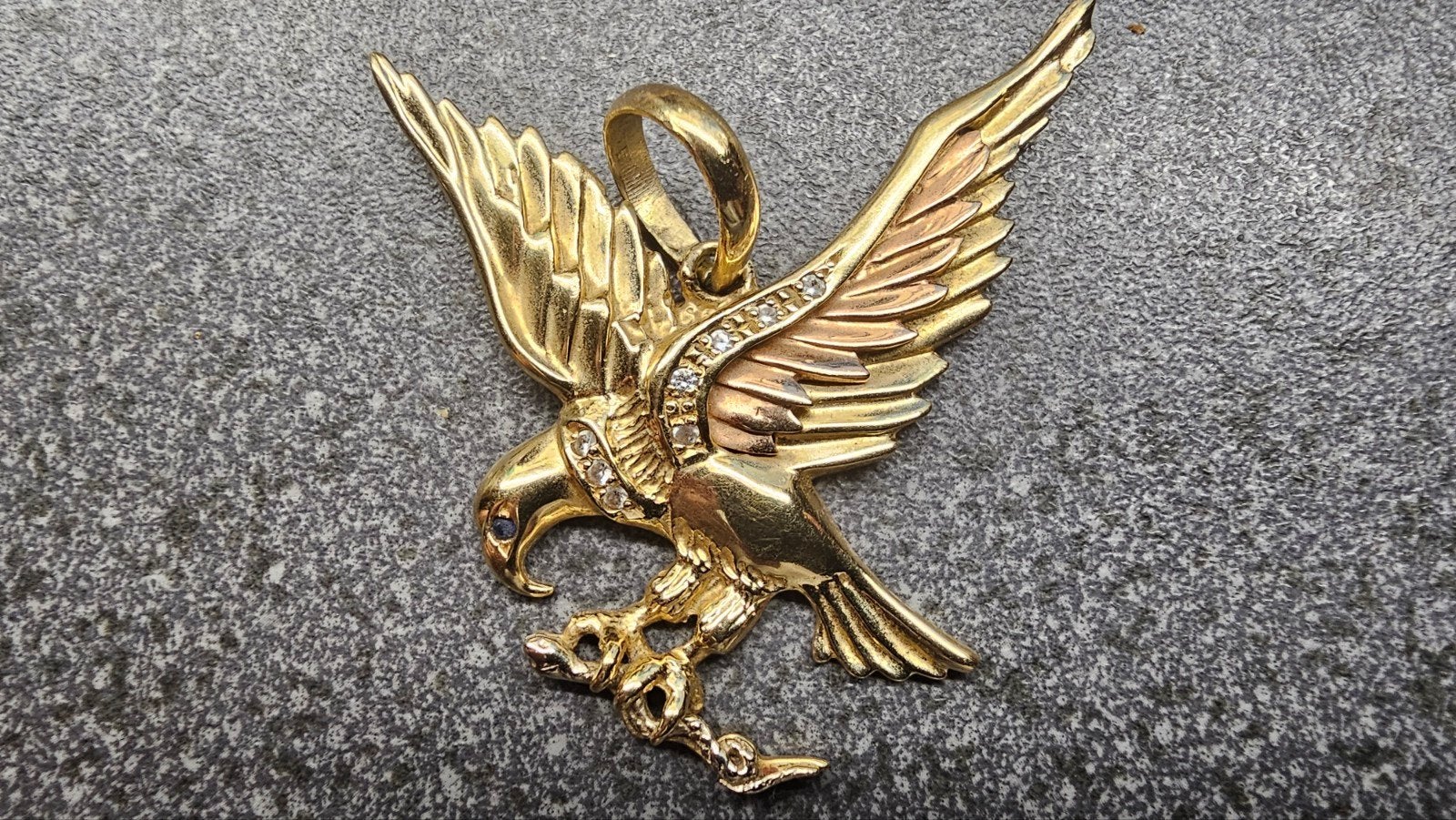 14 Karaat gouden adelaar hanger 15 gram, Ophalen of Verzenden