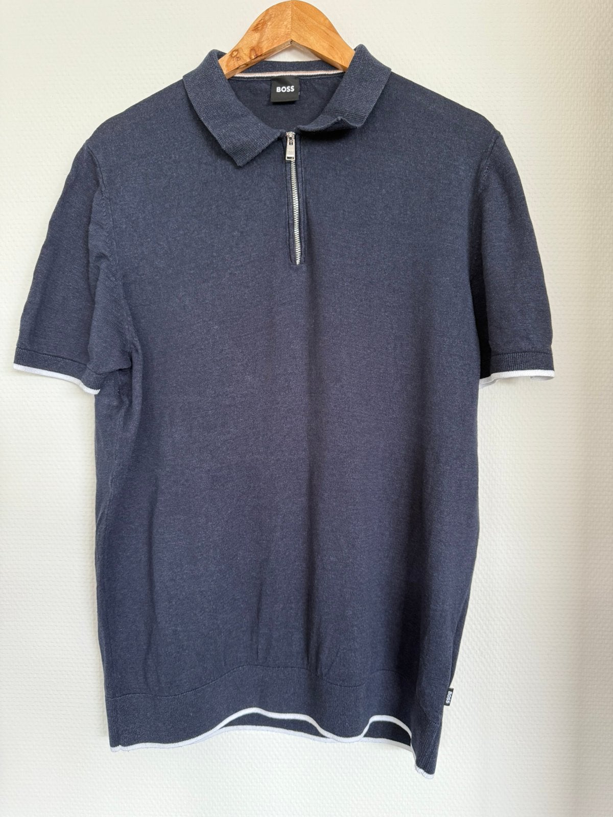 Polo Boss, Ophalen of Verzenden, Zo goed als nieuw, Maat 52/54 (L), Blauw