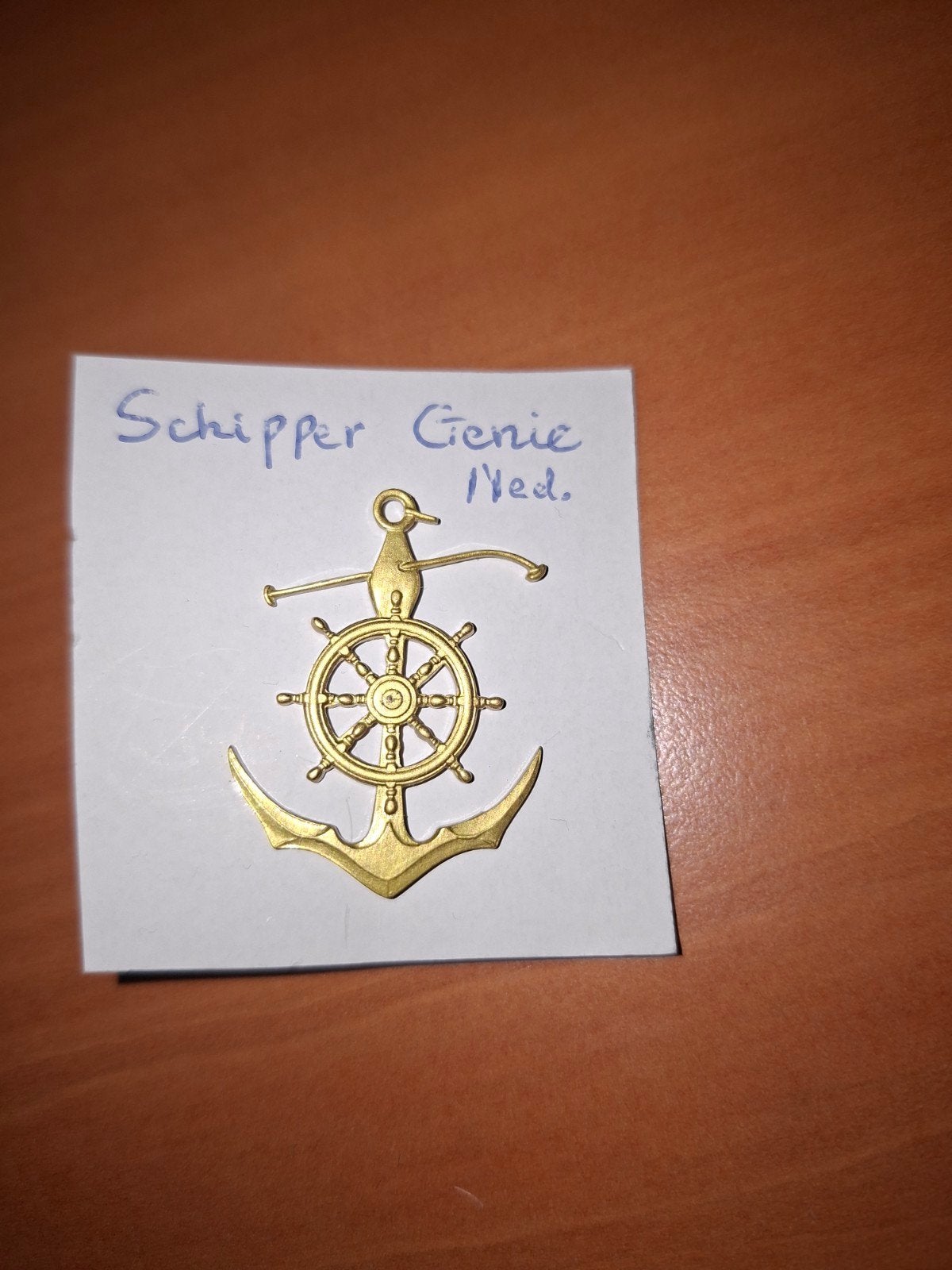 speld schipper genie, Ophalen of Verzenden, Landmacht, Nederland, Embleem of Badge