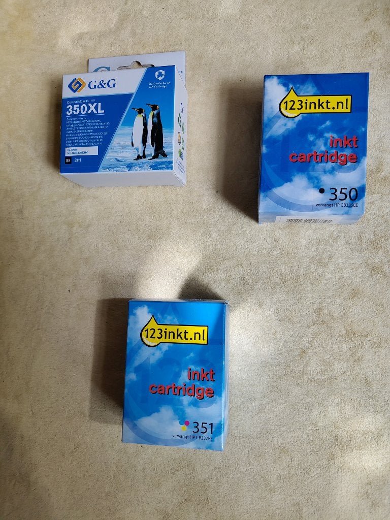 inktcartridge voor hp 350, 350XL en 351, Ophalen of Verzenden, Nieuw, Cartridge, 123inkt.nl