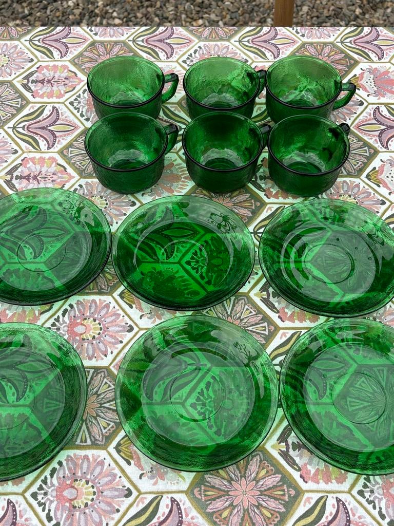 Vintage  - Kopjes en Schotels arcoroc sierra, Ophalen of Verzenden, Overige stijlen, Kop(pen) en/of Schotel(s), Glas