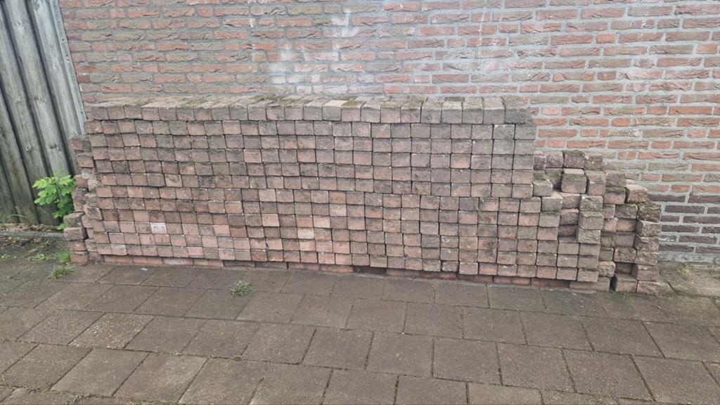 Gebruikte rode klinkers 20x10x8 cm, Ophalen, Gebruikt, Klinkers, 10 m² of meer