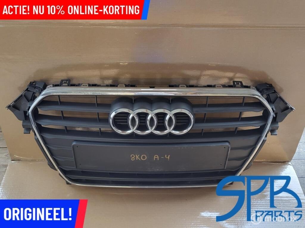 AUDI A4 8K B8 B8.5 FACELIFT 2012-2016 GRILLE ORIGINEEL GRILL, Gebruikt, AUDI, Audi, Ophalen of Verzenden