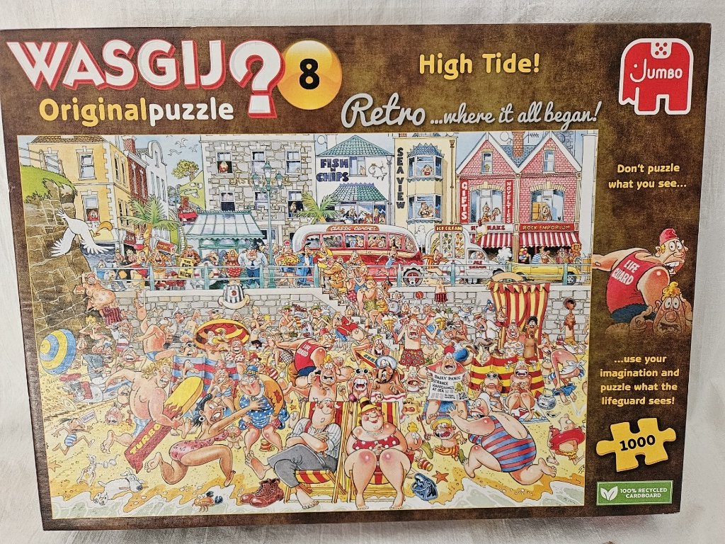 Wasgij puzzel Original retro nr 8, Ophalen of Verzenden, 500 t/m 1500 stukjes, Zo goed als nieuw, Legpuzzel