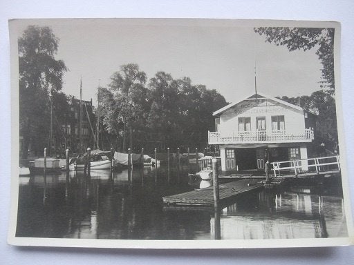 P338 Dordrecht - Nieuwe Haven met botenhuis, Verzenden, 1940 tot 1960, Ongelopen, Zuid-Holland