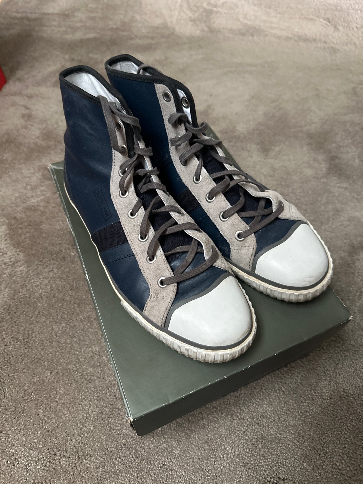 G-Star Raw High-Top Sneakers - Maat 44, Ophalen, Gedragen, Blauw, Sneakers of Gympen