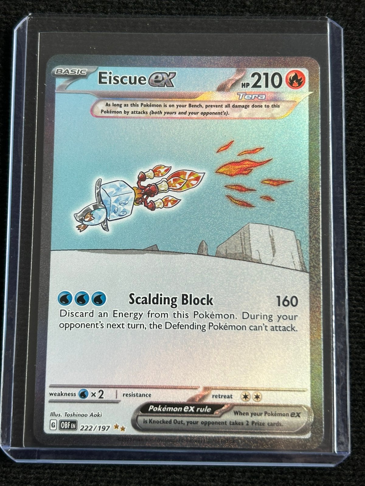 Eiscue ex (OBF 222) Obsidian Flames - Singles, Ophalen of Verzenden, Zo goed als nieuw, Losse kaart