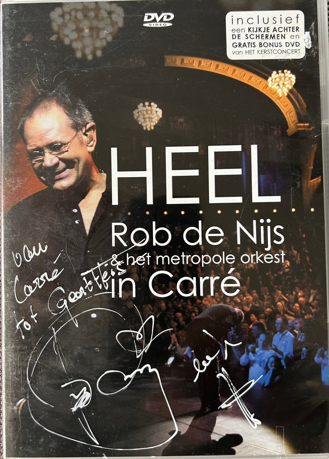 Rob de Nijs - Heel - 2 DVD's met handtekening, Cd's en Dvd's, Alle leeftijden, Ophalen of Verzenden, Zo goed als nieuw, Muziekvideo's
