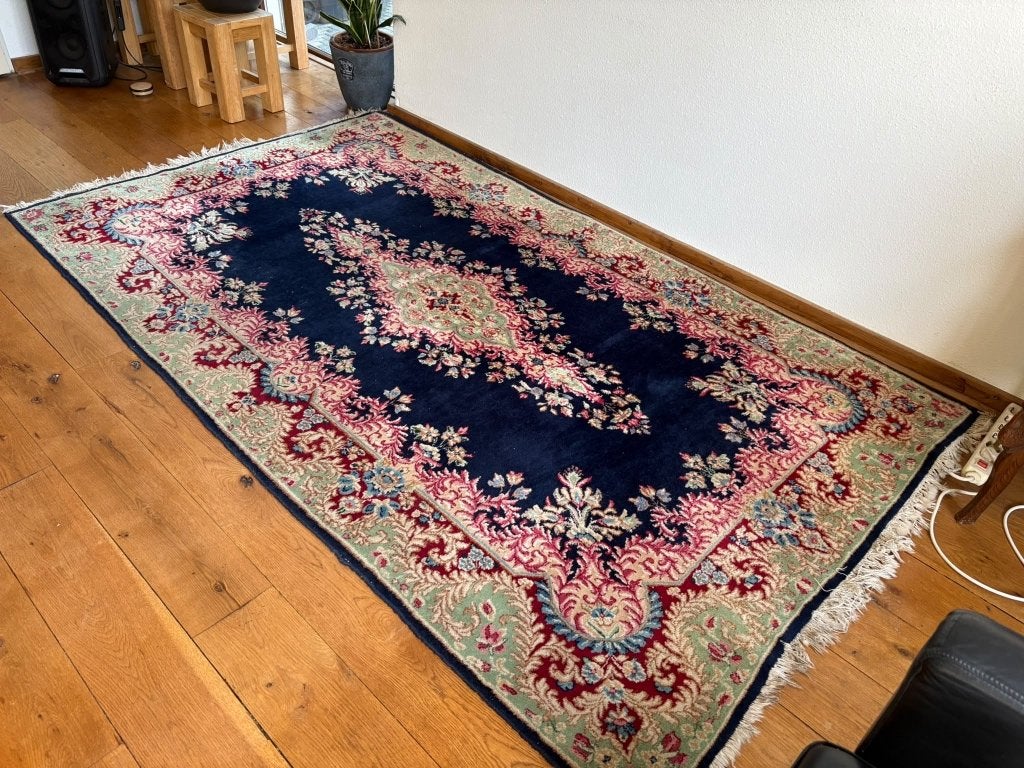 Dik en zwaar Perzisch vloerkleed, Ophalen, Gebruikt, 100 tot 150 cm, 200 cm of meer