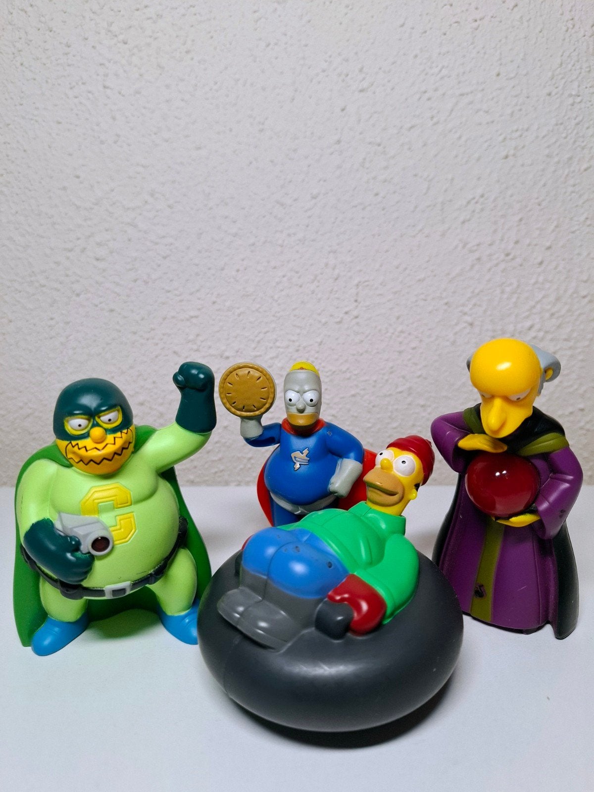 Burger King 2011-2013 | The Simpsons 4x Figuren, Verzamelen, Ophalen of Verzenden, Gebruikt, Tv, Actiefiguur of Pop