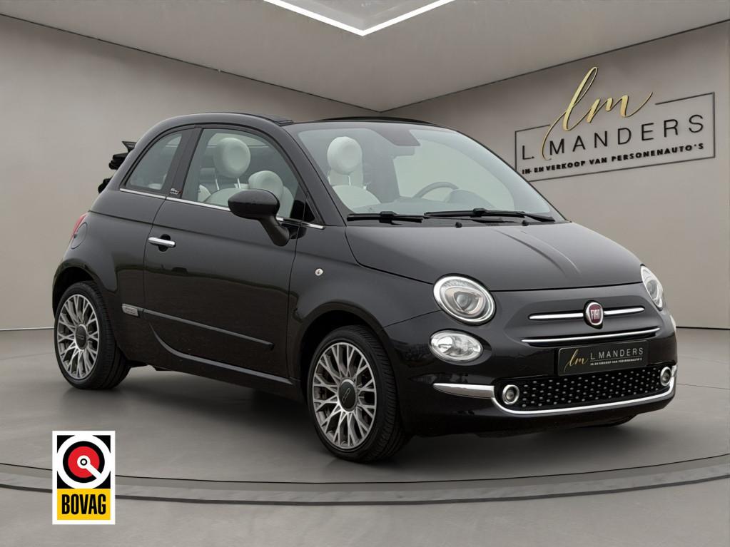 Fiat 500C 1.2 Star 2020 ZWART | Cabriolet | Apple CarPlay, Keurmerk '100% Onderhouden', Gebruikt, 4 cilinders, Cabriolet